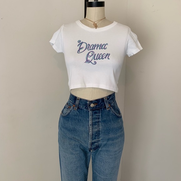 Brandy Melville Tops Crop Drama Queen Ashlyn Top Nwt Poshmark